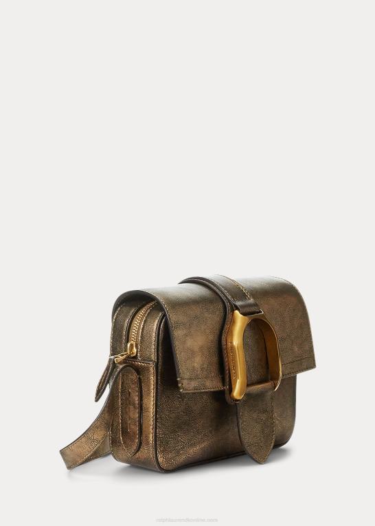 bronze Kvinder Ralph Lauren metallisk welington crossbody taske Z426B5261