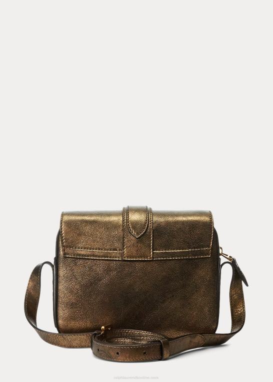 bronze Kvinder Ralph Lauren metallisk welington crossbody taske Z426B5261