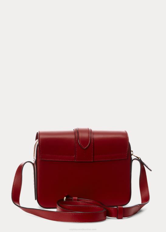 dyb rød Kvinder Ralph Lauren kalveskind welington crossbody taske Z426B5265