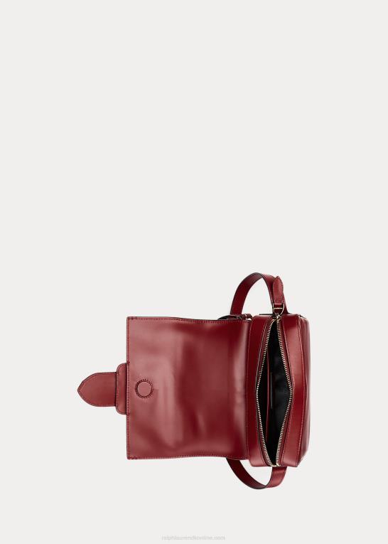 dyb rød Kvinder Ralph Lauren kalveskind welington crossbody taske Z426B5265