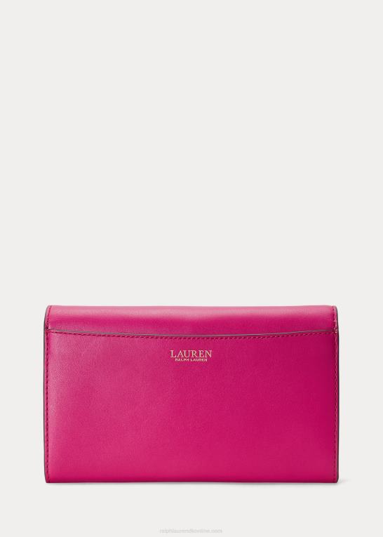 fuschia bær Kvinder Ralph Lauren læder medium adair crossbody Z426B5399