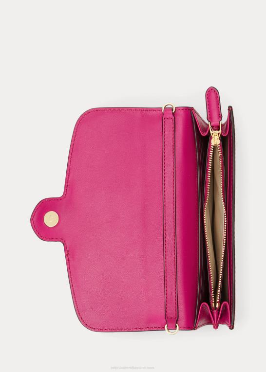 fuschia bær Kvinder Ralph Lauren læder medium adair crossbody Z426B5399