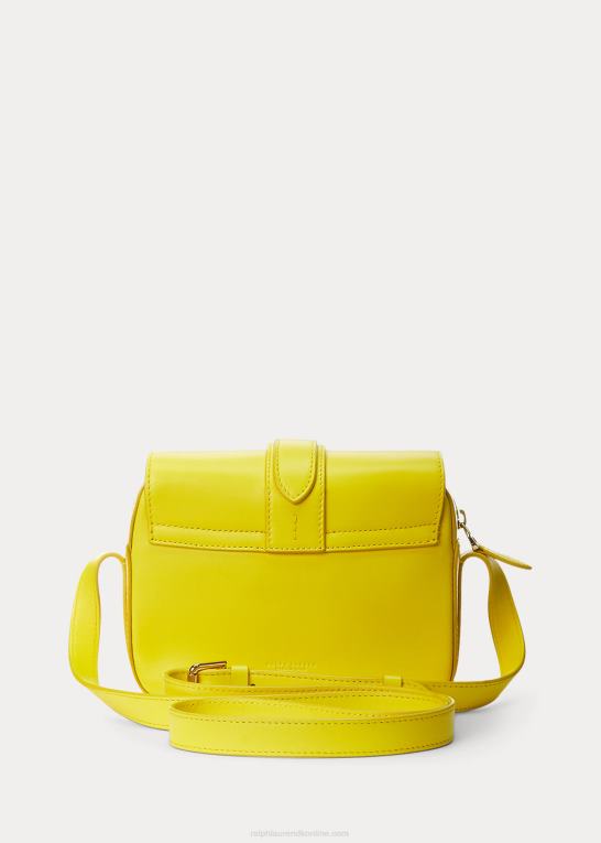 kanariegul Kvinder Ralph Lauren kalveskind welington crossbody taske Z426B5263