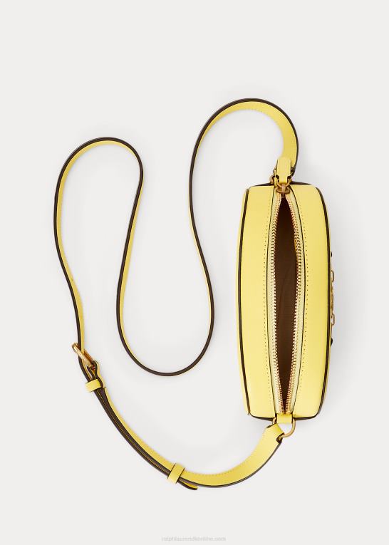 khaki/solfisk gul Kvinder Ralph Lauren monogram medium jordynn crossbody taske Z426B5441