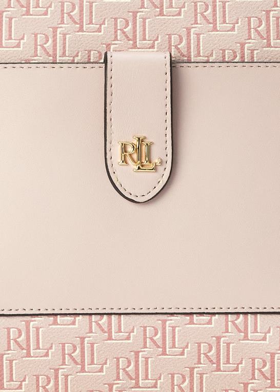 lyserød Kvinder Ralph Lauren belagt canvas medium jamey crossbody taske Z426B5391