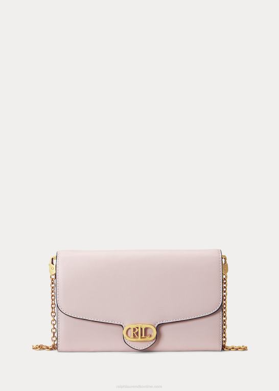 lyserød Kvinder Ralph Lauren læder medium adair crossbody Z426B5395