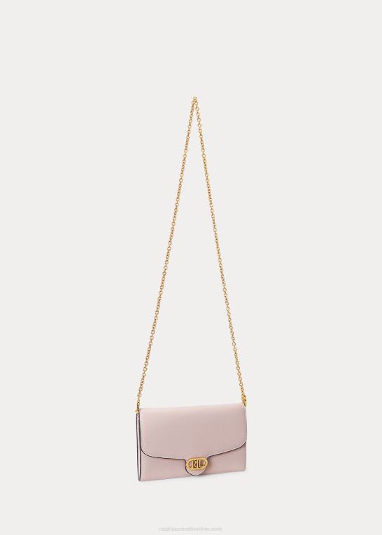 lyserød Kvinder Ralph Lauren læder medium adair crossbody Z426B5395