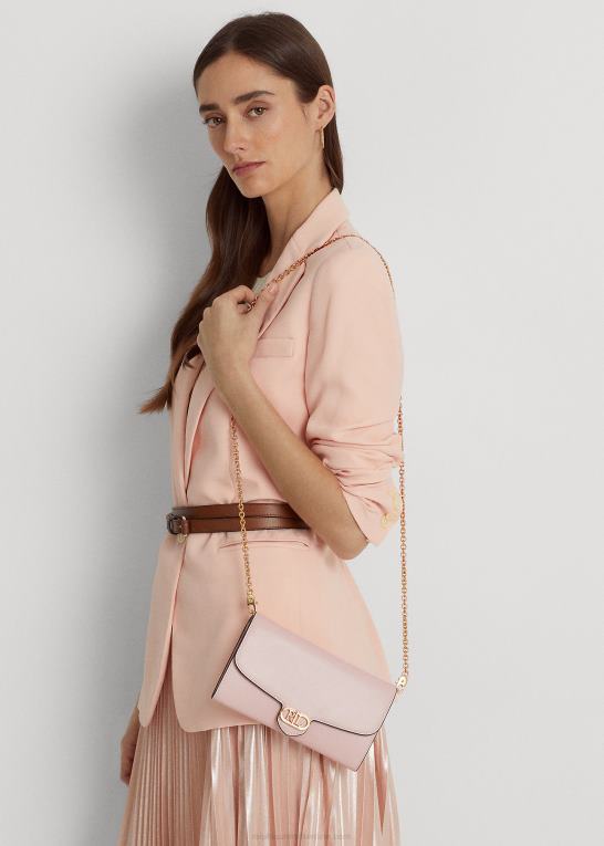 lyserød Kvinder Ralph Lauren læder medium adair crossbody Z426B5395