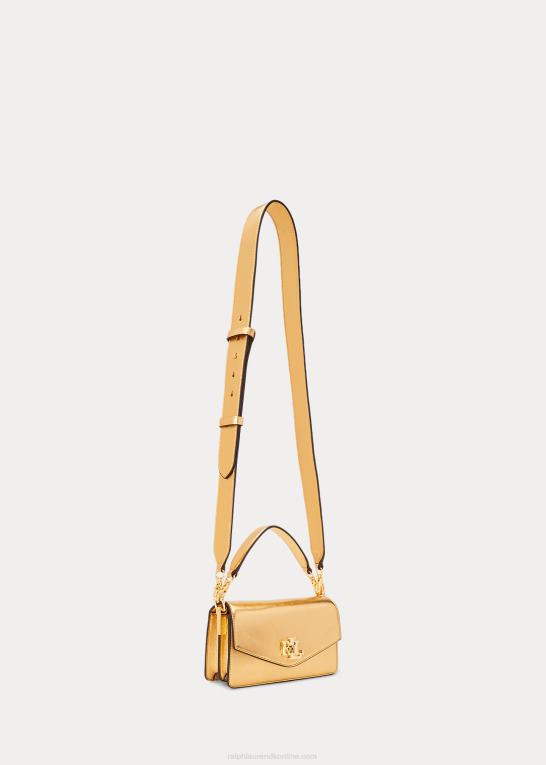 moderne guld Kvinder Ralph Lauren lille tayler crossbody taske i læder Z426B5447