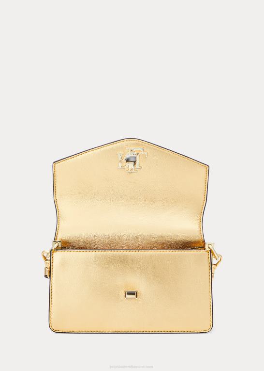 moderne guld Kvinder Ralph Lauren lille tayler crossbody taske i læder Z426B5447