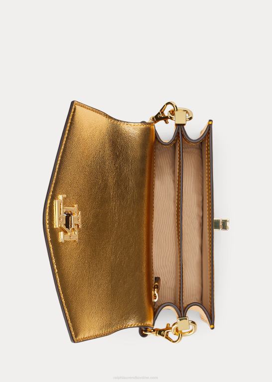 moderne guld Kvinder Ralph Lauren lille tayler crossbody taske i læder Z426B5447