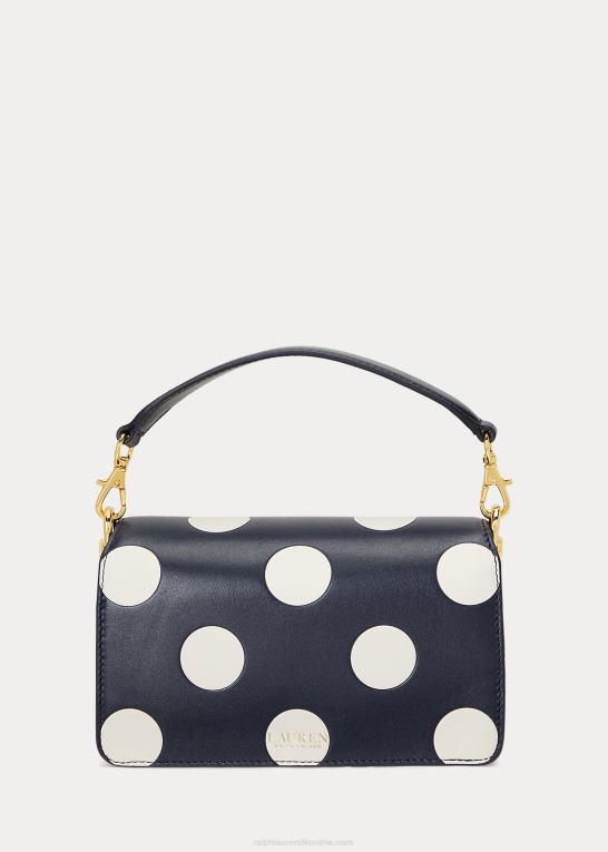 raffineret navy/vanilje Kvinder Ralph Lauren lille prikket tayler crossbody taske Z426B5334