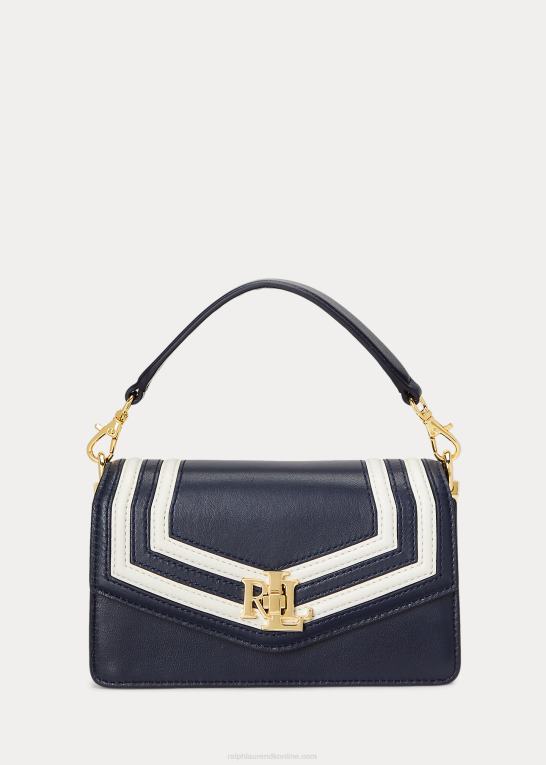 raffineret navy/vanilje Kvinder Ralph Lauren nappa læder lille tayler crossbody taske Z426B5162