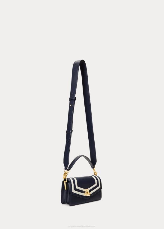raffineret navy/vanilje Kvinder Ralph Lauren nappa læder lille tayler crossbody taske Z426B5162