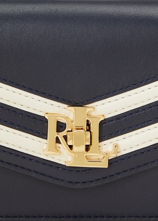 raffineret navy/vanilje Kvinder Ralph Lauren nappa læder lille tayler crossbody taske Z426B5162
