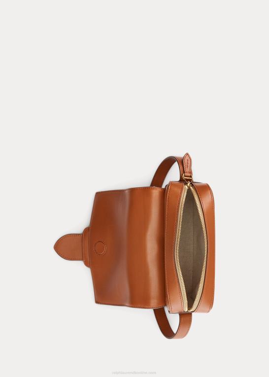 rl guld Kvinder Ralph Lauren canvas welington crossbody taske Z426B5257