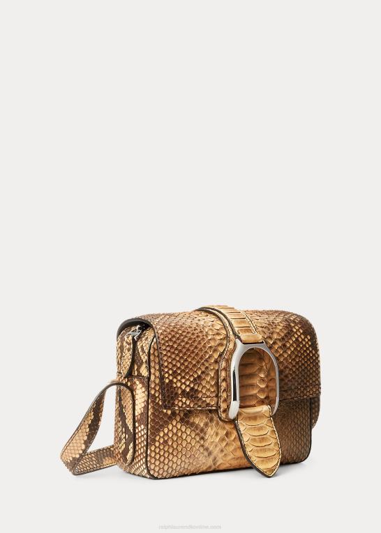 rl tan Kvinder Ralph Lauren python welington crossbody taske Z426B5260