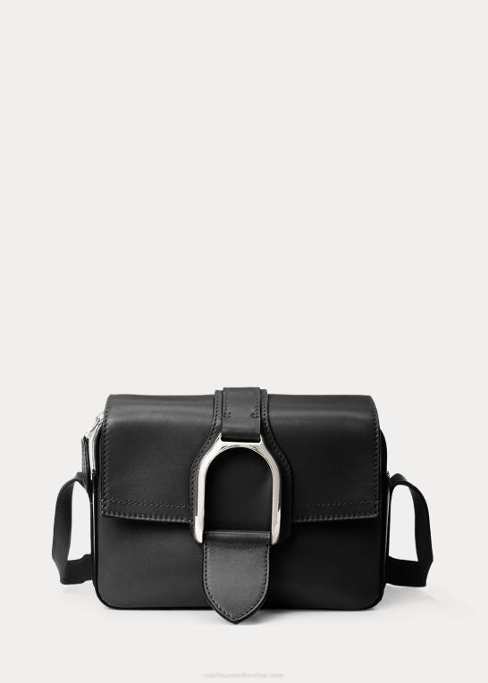 sort Kvinder Ralph Lauren kalveskind welington crossbody taske Z426B5268