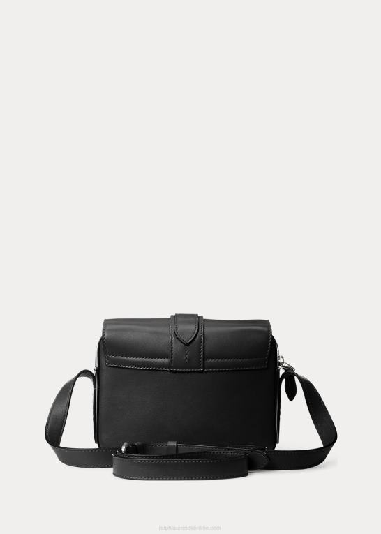 sort Kvinder Ralph Lauren kalveskind welington crossbody taske Z426B5268