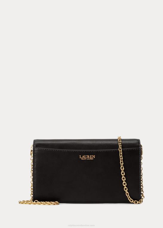 sort Kvinder Ralph Lauren læder medium adair crossbody Z426B5398