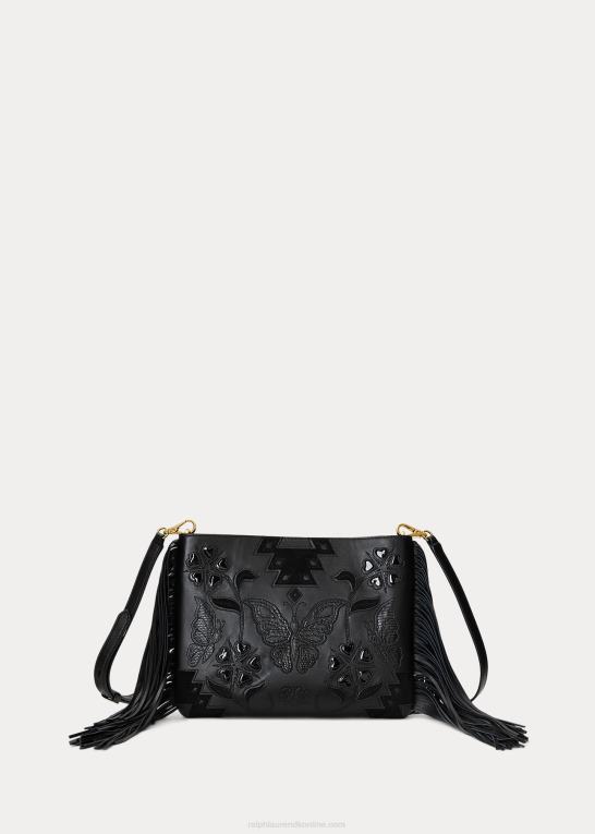 sort Kvinder Ralph Lauren læder medium elaina crossbody Z426B5439