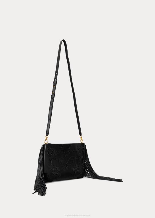 sort Kvinder Ralph Lauren læder medium elaina crossbody Z426B5439