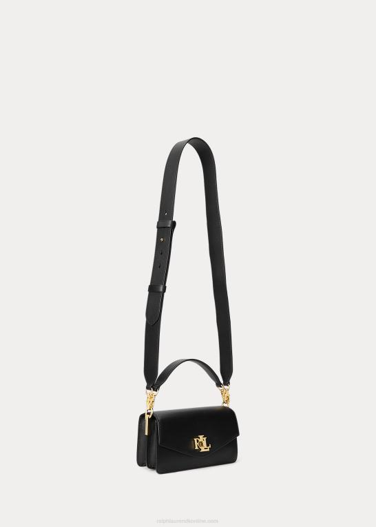 sort Kvinder Ralph Lauren lille tayler crossbody taske i læder Z426B5161