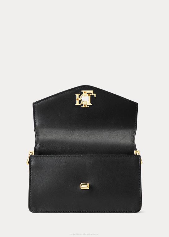 sort Kvinder Ralph Lauren lille tayler crossbody taske i læder Z426B5161