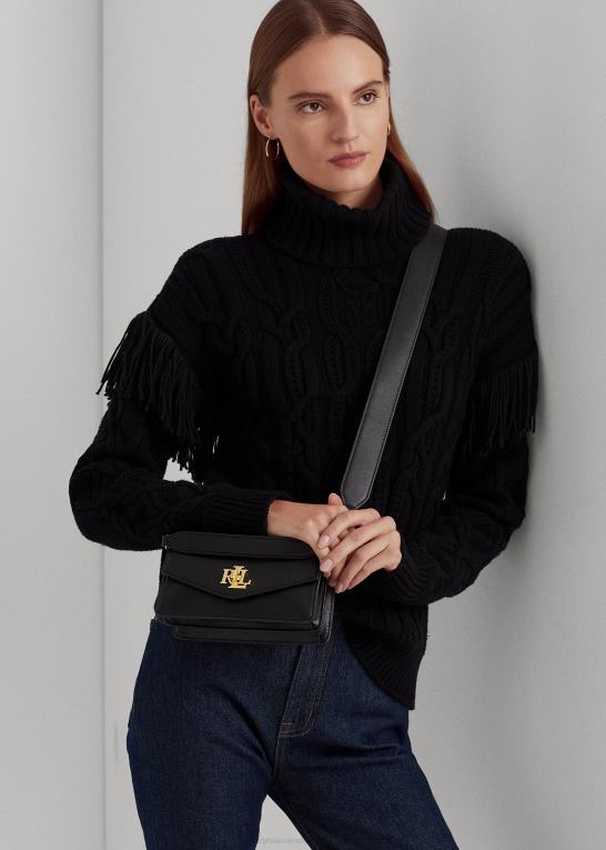 sort Kvinder Ralph Lauren lille tayler crossbody taske i læder Z426B5161