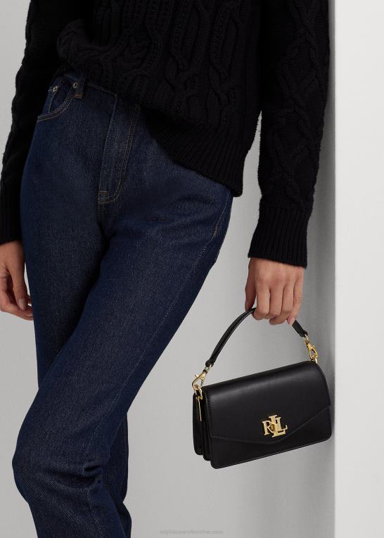 sort Kvinder Ralph Lauren lille tayler crossbody taske i læder Z426B5161