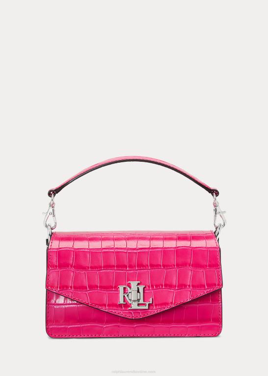 sport pink Kvinder Ralph Lauren lille tayler crossbody taske i læder Z426B5336