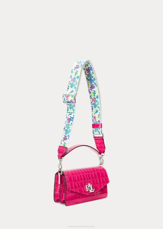 sport pink Kvinder Ralph Lauren lille tayler crossbody taske i læder Z426B5336