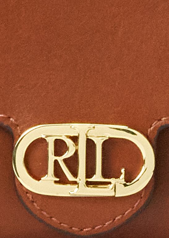tan Kvinder Ralph Lauren læder medium adair crossbody Z426B5397