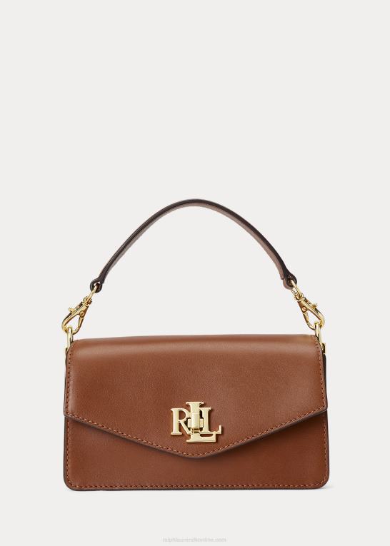 tan Kvinder Ralph Lauren lille tayler crossbody taske i læder Z426B5160