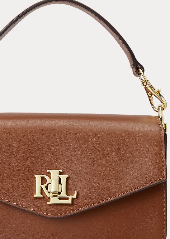 tan Kvinder Ralph Lauren lille tayler crossbody taske i læder Z426B5160