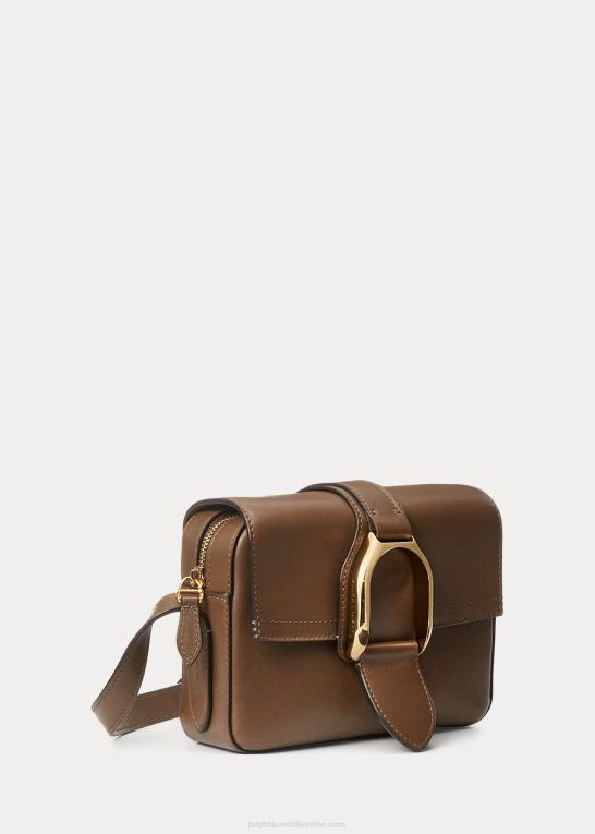 trøffel Kvinder Ralph Lauren kalveskind welington crossbody taske Z426B5259