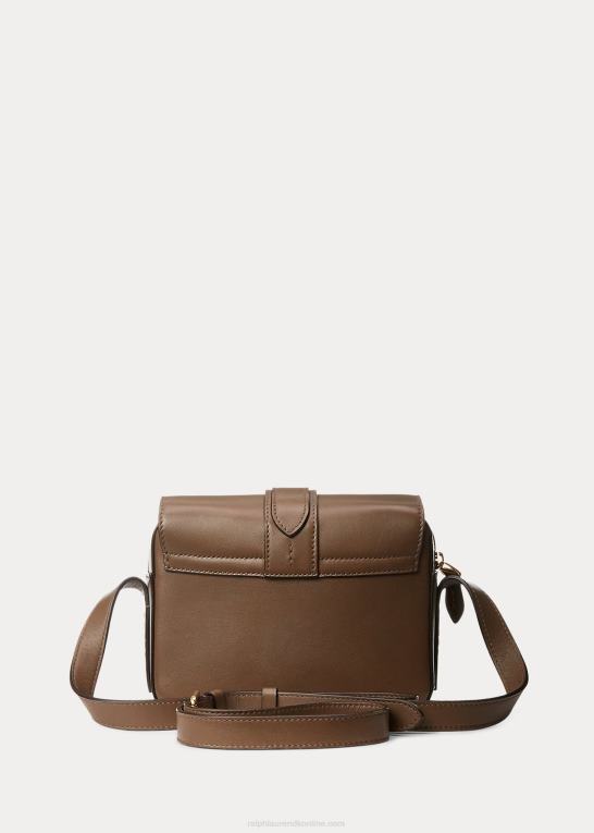 trøffel Kvinder Ralph Lauren kalveskind welington crossbody taske Z426B5259