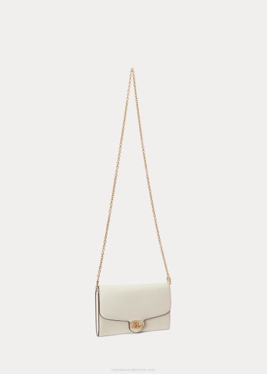 vanilje Kvinder Ralph Lauren læder medium adair crossbody Z426B5394