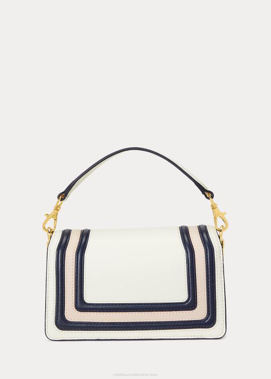 vanilje/raffineret navy Kvinder Ralph Lauren nappa læder lille tayler crossbody taske Z426B5163