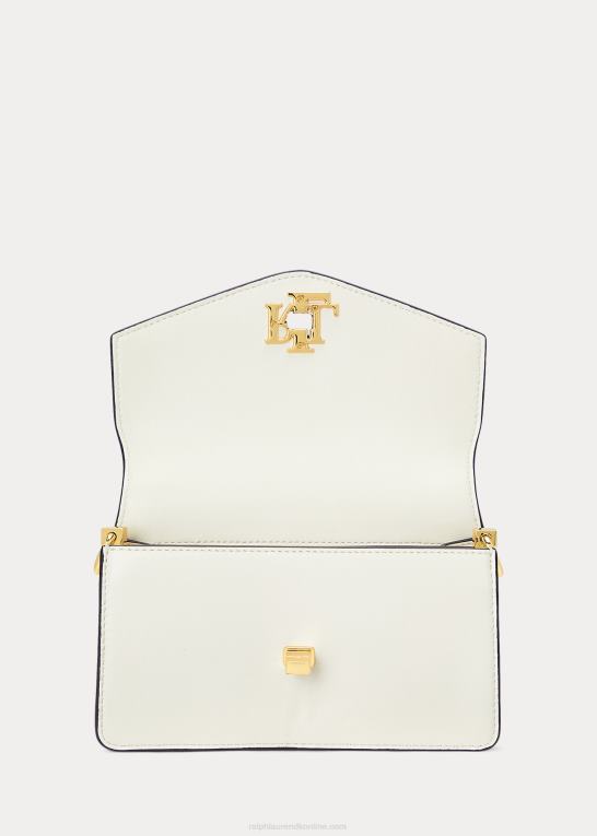 vanilje/raffineret navy Kvinder Ralph Lauren nappa læder lille tayler crossbody taske Z426B5163