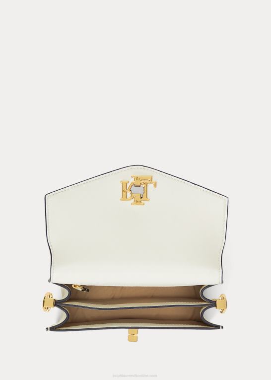 vanilje/raffineret navy Kvinder Ralph Lauren nappa læder lille tayler crossbody taske Z426B5163