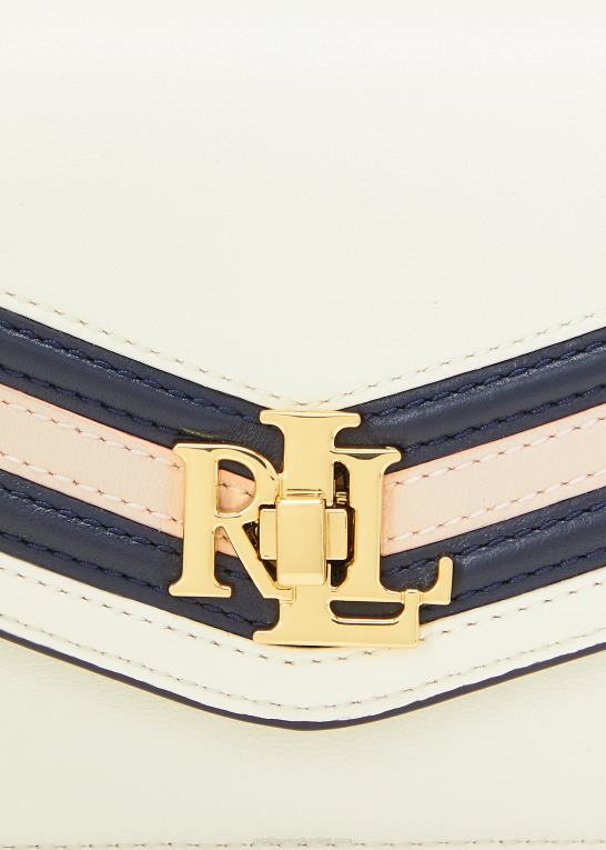 vanilje/raffineret navy Kvinder Ralph Lauren nappa læder lille tayler crossbody taske Z426B5163