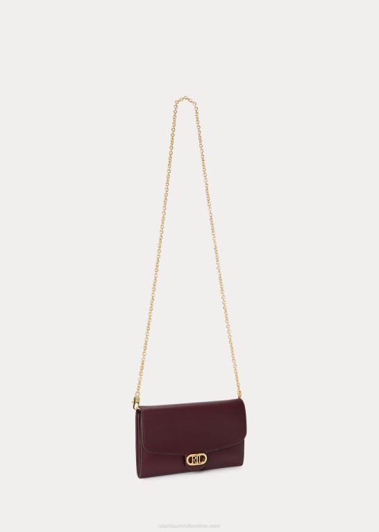 vintage bordeaux Kvinder Ralph Lauren læder medium adair crossbody Z426B5396