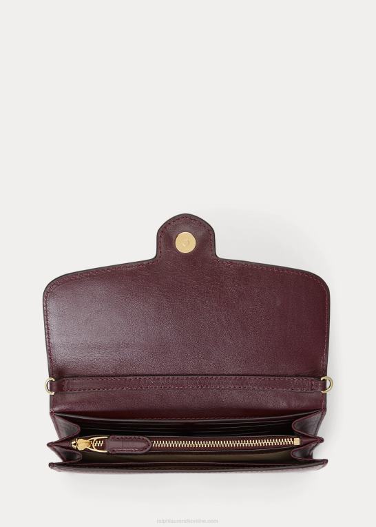 vintage bordeaux Kvinder Ralph Lauren læder medium adair crossbody Z426B5396