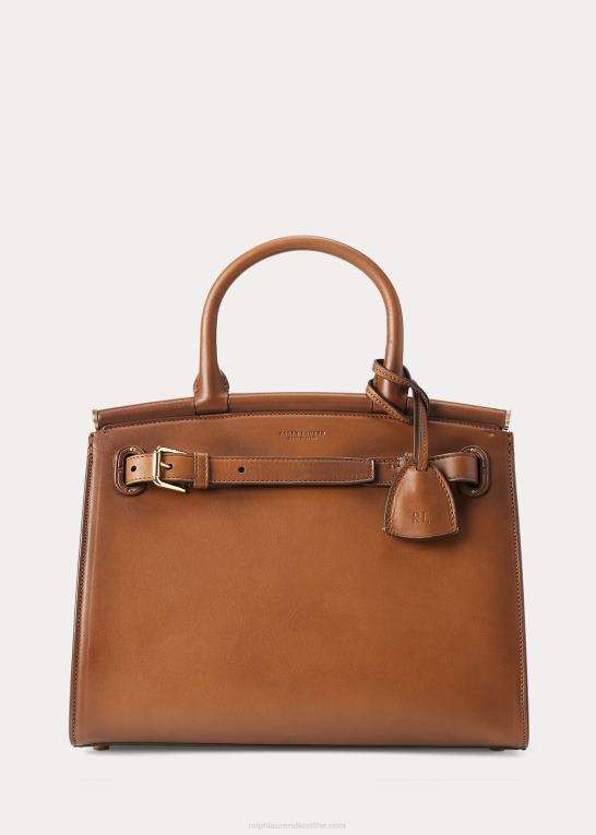 Kvinder Ralph Lauren poleret medium rl50 håndtaske Z426B5298