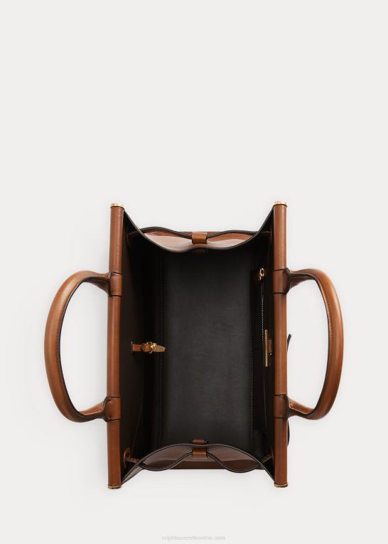 Kvinder Ralph Lauren poleret medium rl50 håndtaske Z426B5298