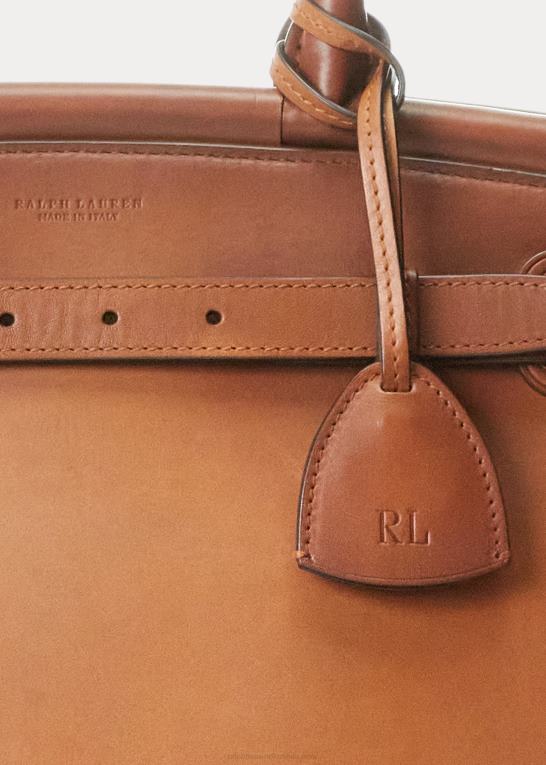 Kvinder Ralph Lauren poleret medium rl50 håndtaske Z426B5298