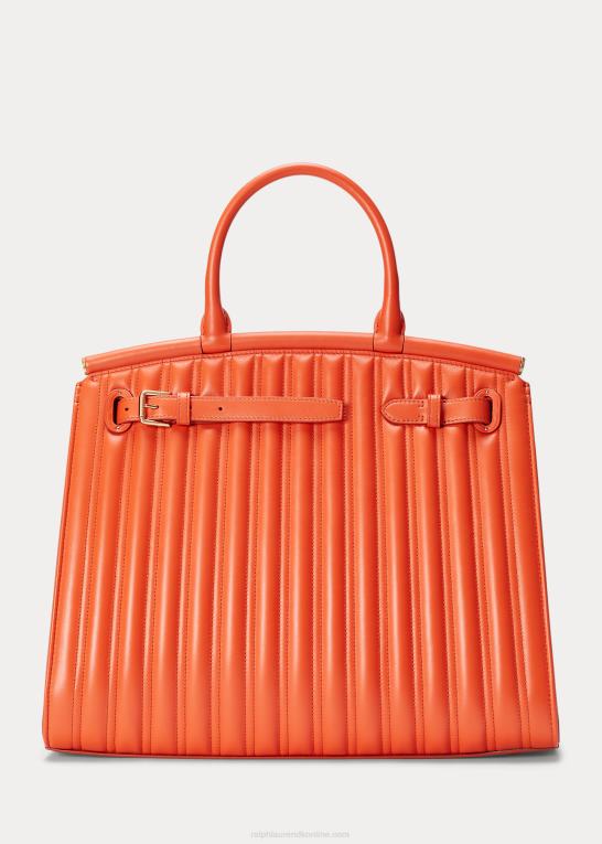 clementin Kvinder Ralph Lauren quiltet kalveskind stor rl50 håndtaske Z426B5299