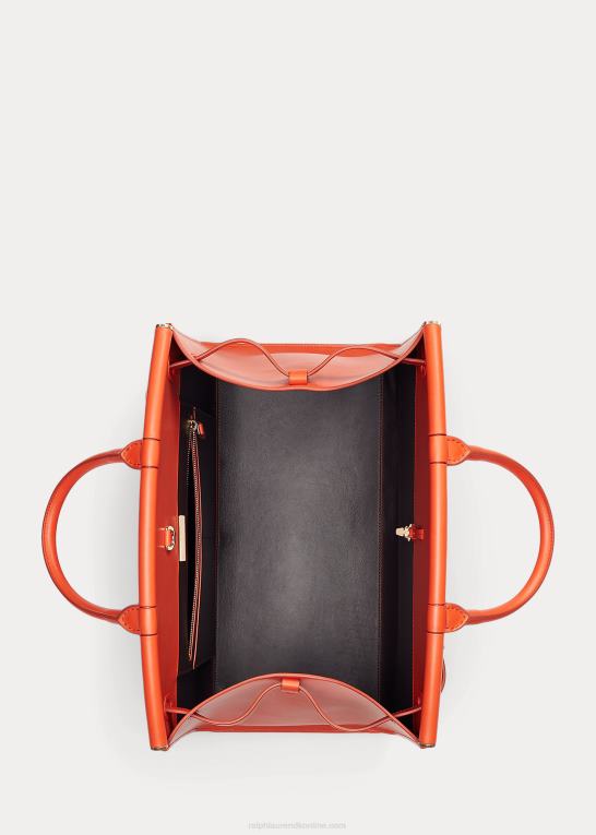 clementin Kvinder Ralph Lauren quiltet kalveskind stor rl50 håndtaske Z426B5299