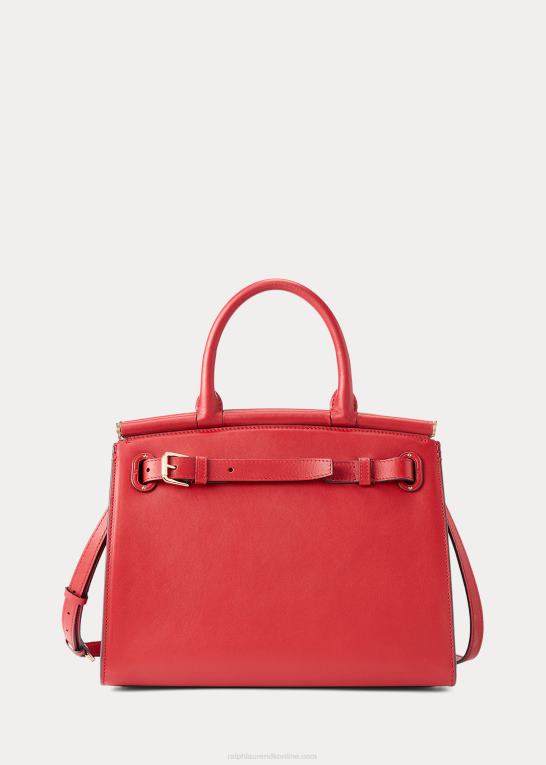 dyb rød Kvinder Ralph Lauren kalveskind mellem rl50 håndtaske Z426B5294